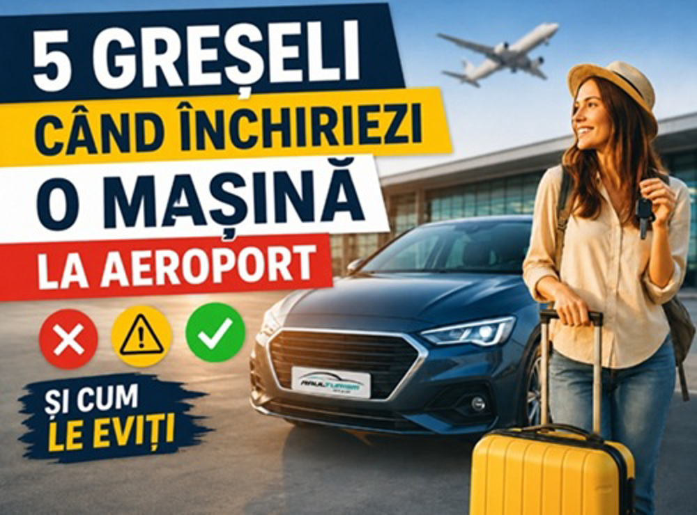 5 greseli frecvente cand inchiriezi o masina la aeroport (si cum le eviti)