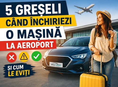 5 greseli frecvente cand inchiriezi o masina la aeroport (si cum le eviti)